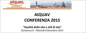 Conferenza AIQUAV 2015 programma