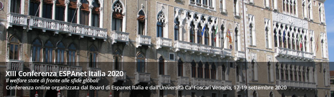 XIII Conferenza ESPAnet Italia 2020