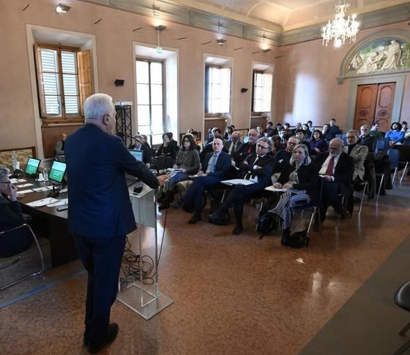 Sala delle Robbiane - Intervento del Presidente della Regione Toscana Eugenio Giani